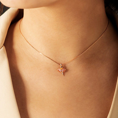 My Daughter Forever Ballerina Necklace