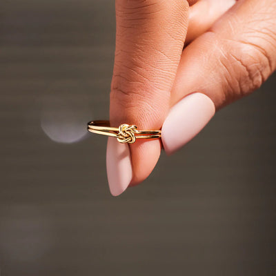 Elegant Double Knot Ring