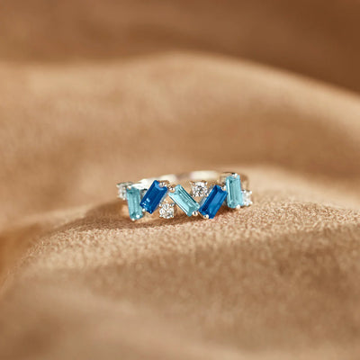 All Together Blue Band Ring