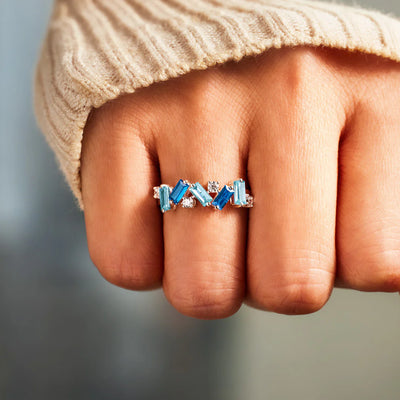 All Together Blue Band Ring
