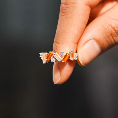 All Together Orange Band Ring