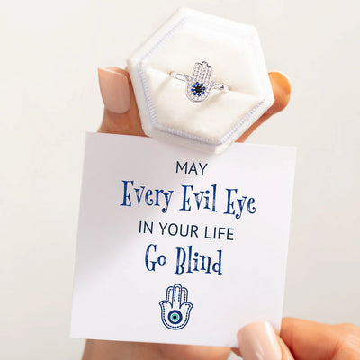 Evil Eye Spinner Anxiety Fidget Ring