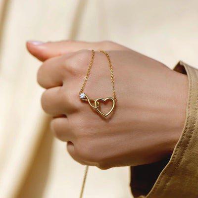 Infinity Love Heart Necklace