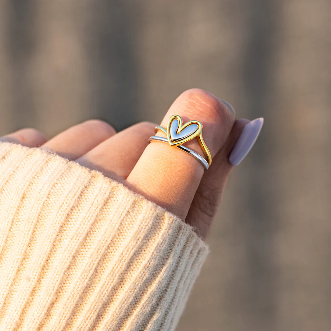 Self Love Layered Heart Ring