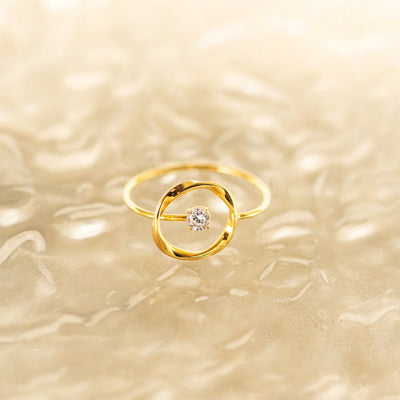 Minimalist Zircon Luxury Ring