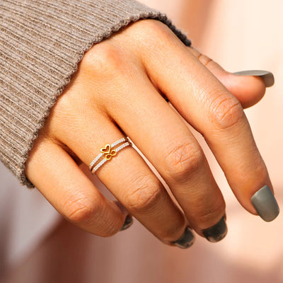 Infinity Heart Ring