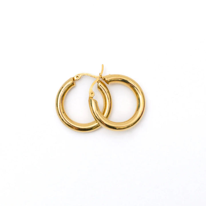 Small Tube Hoop Earrings