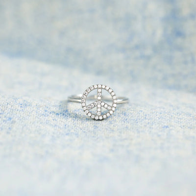 Hippie Hood Peace Ring