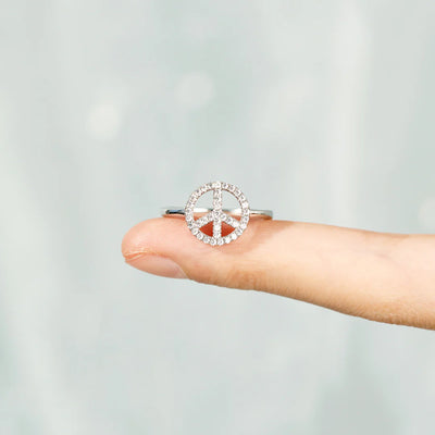 Hippie Hood Peace Ring