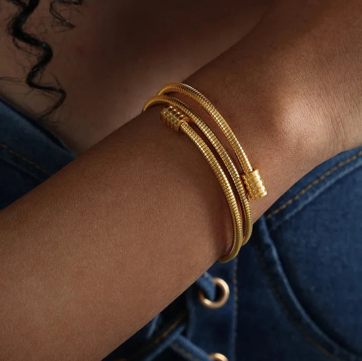 Twisted Gold Bracelet