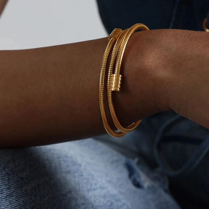 Twisted Gold Bracelet