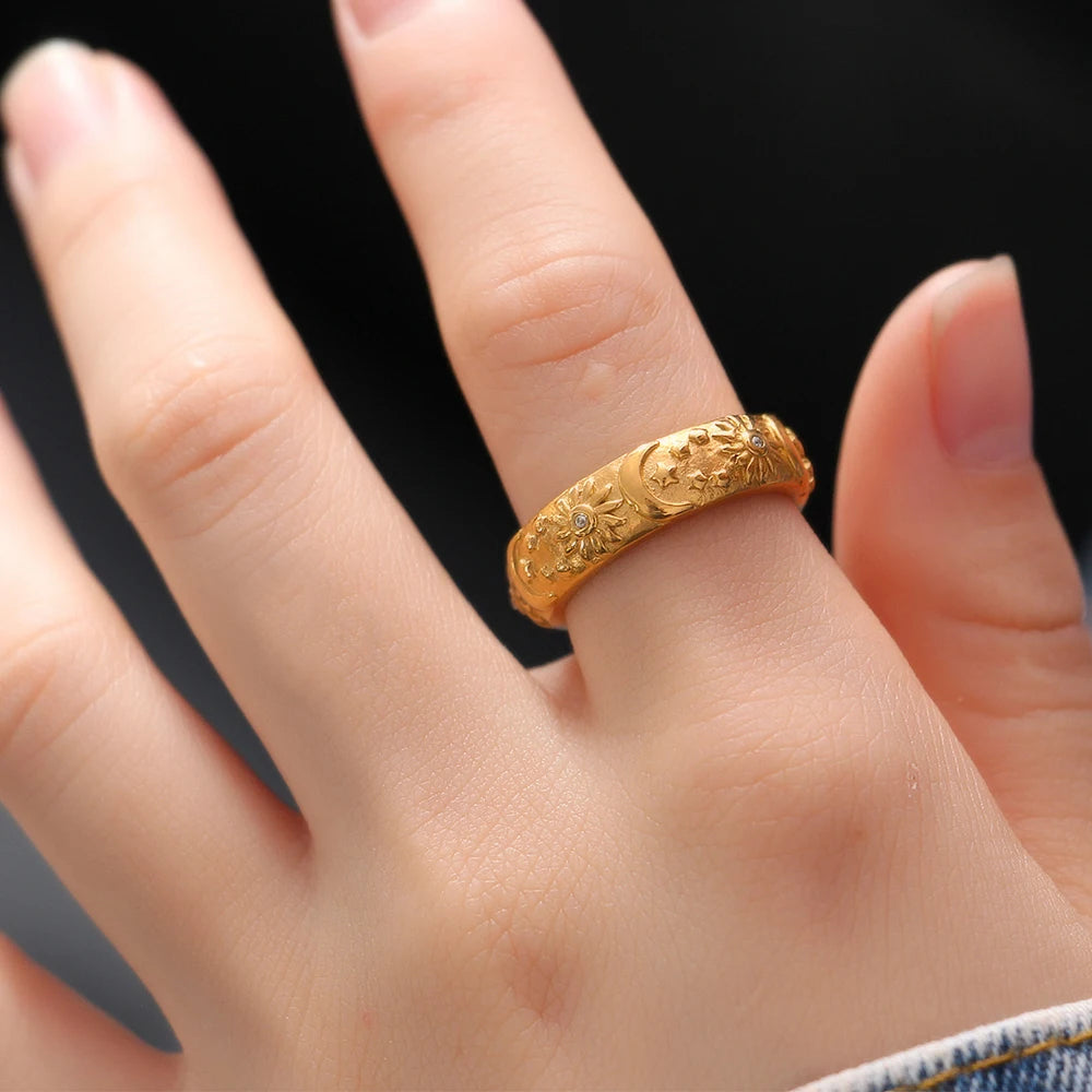 Celestial Gold Ring