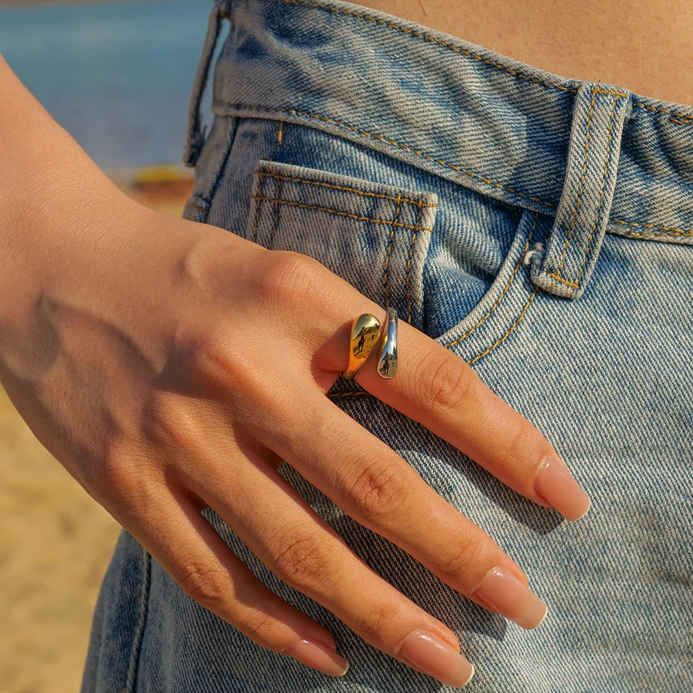 Multicolor Waterdrop Ring