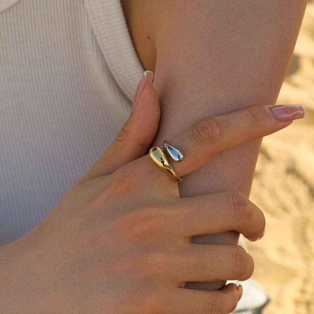 Multicolor Waterdrop Ring