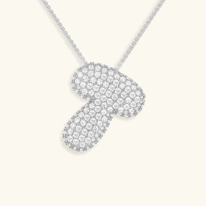 BUBBLE INITIAL DIAMOND NECKLACE