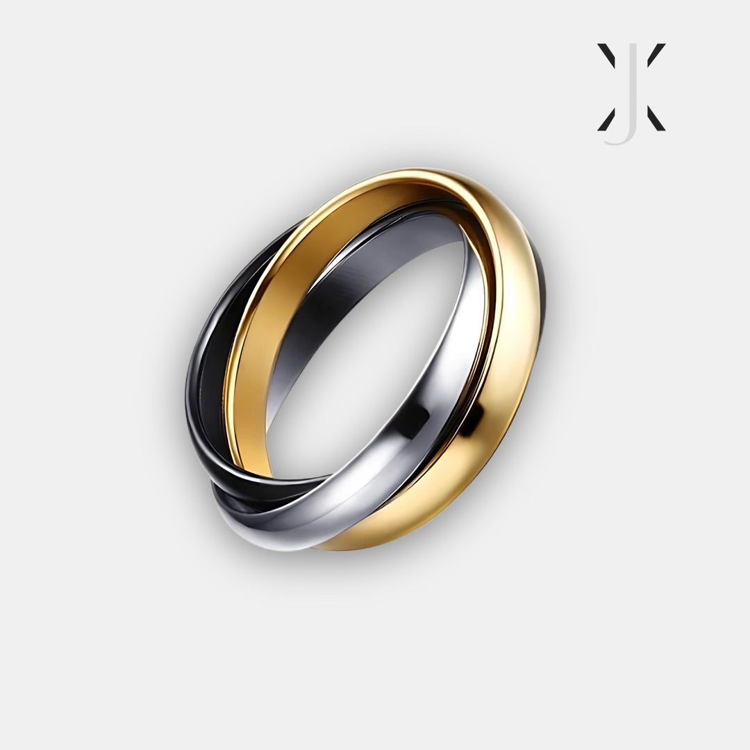 Tricolor Eternity Ring