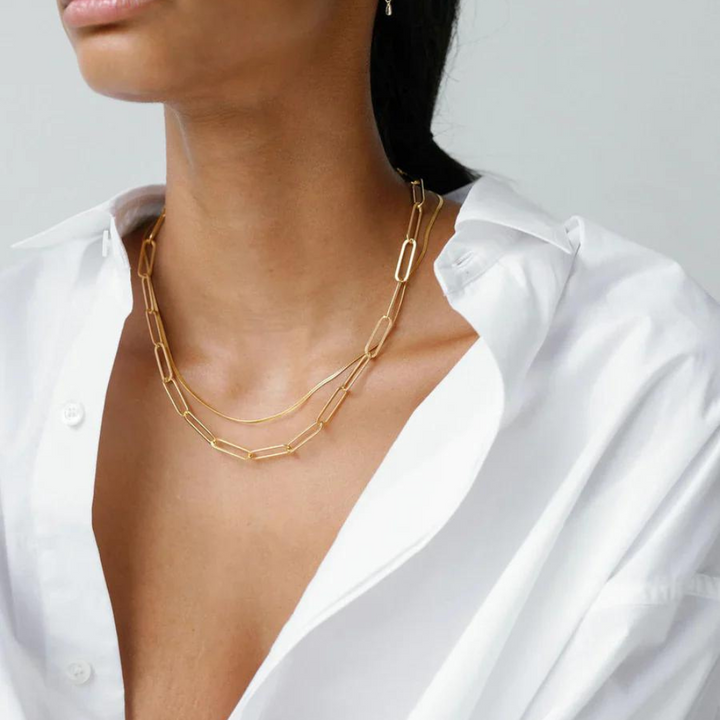 Paperclip Link Necklace