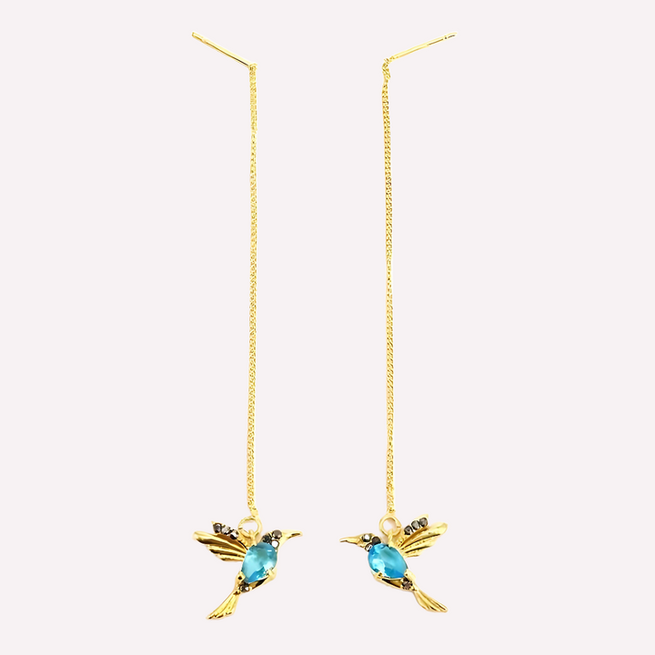 Crystal Hummingbird Earrings