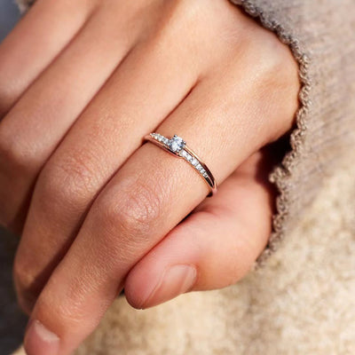 Two-Tone Sterling Silver Open Ring