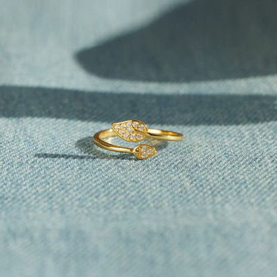 Double Leaf Ring