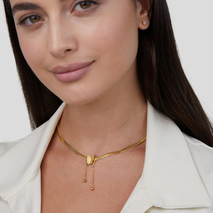 Amelie Gold Butterfly Necklace