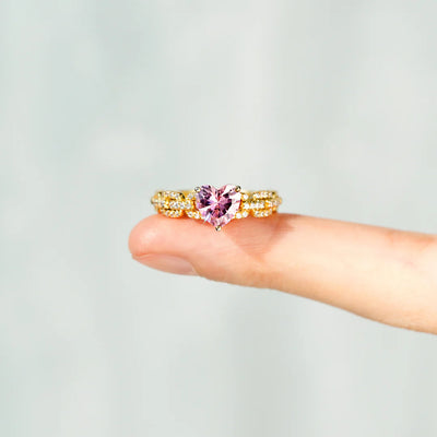 Granddaughter Heart & Link Ring