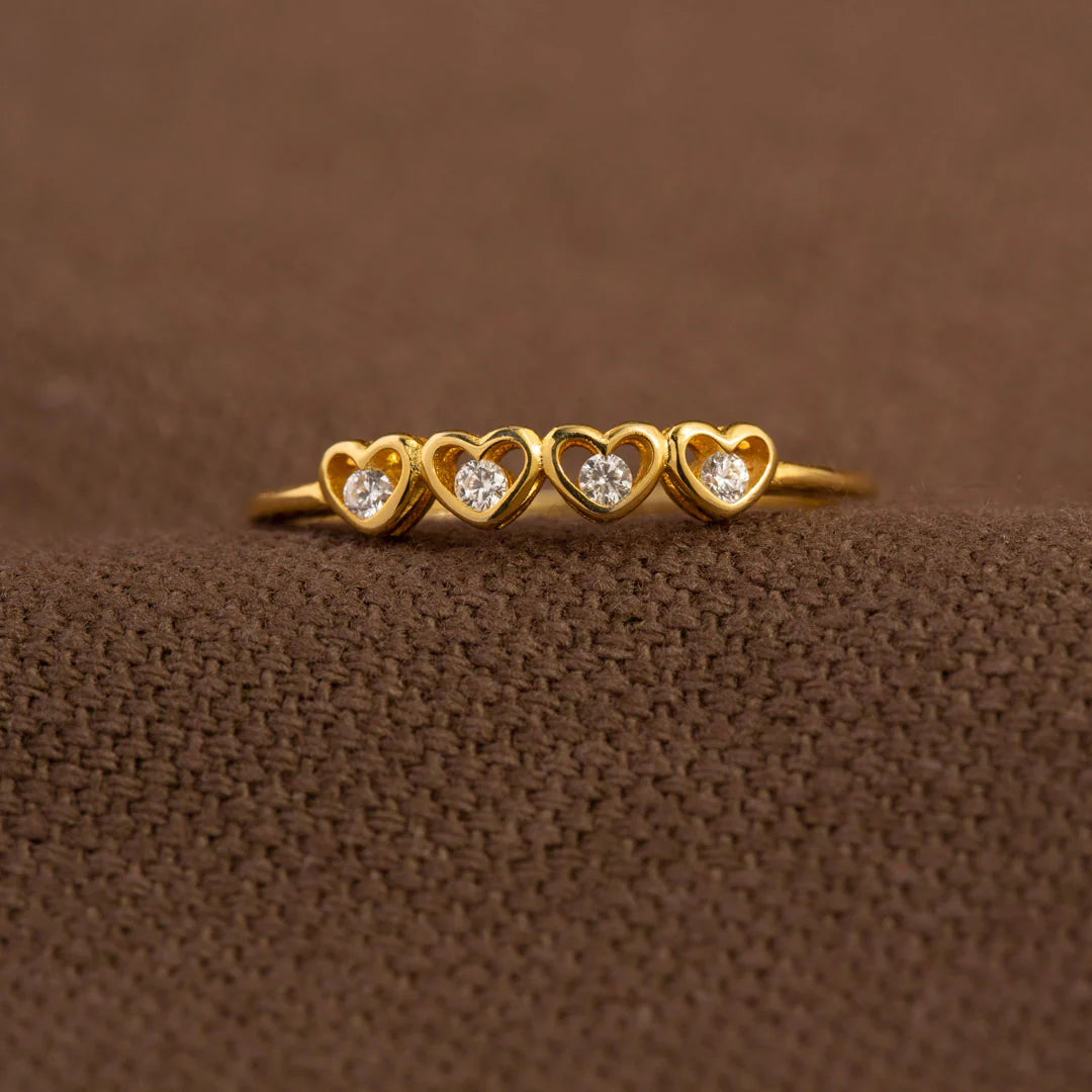 Heart to Heart Tiny Hearts Ring