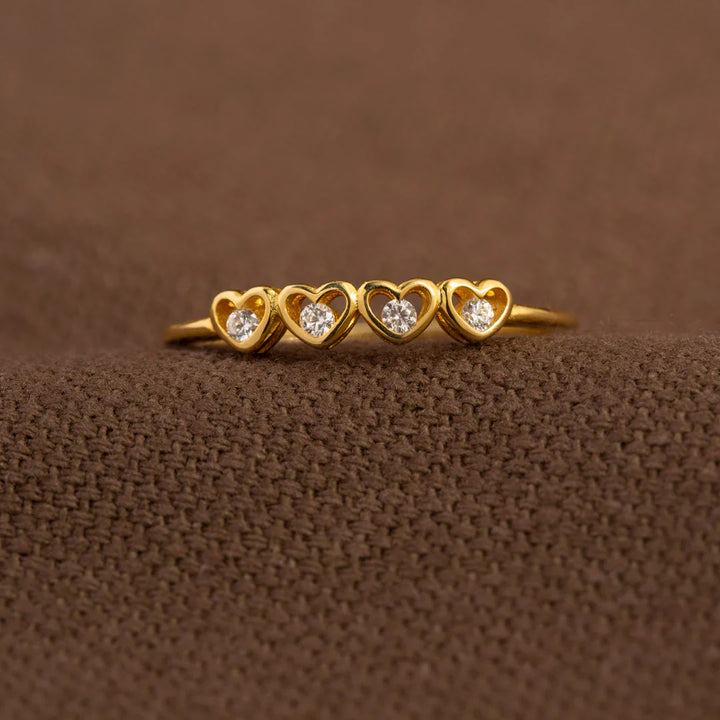 Heart to Heart Tiny Hearts Ring