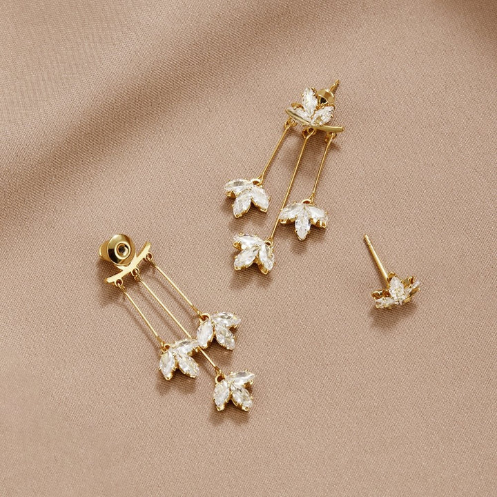 18K Lotus Waterfall Earrings