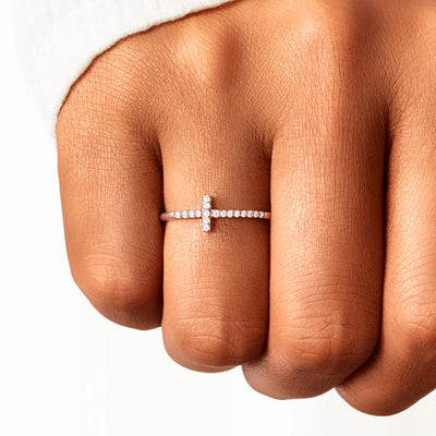 Elegant Cross Band Ring