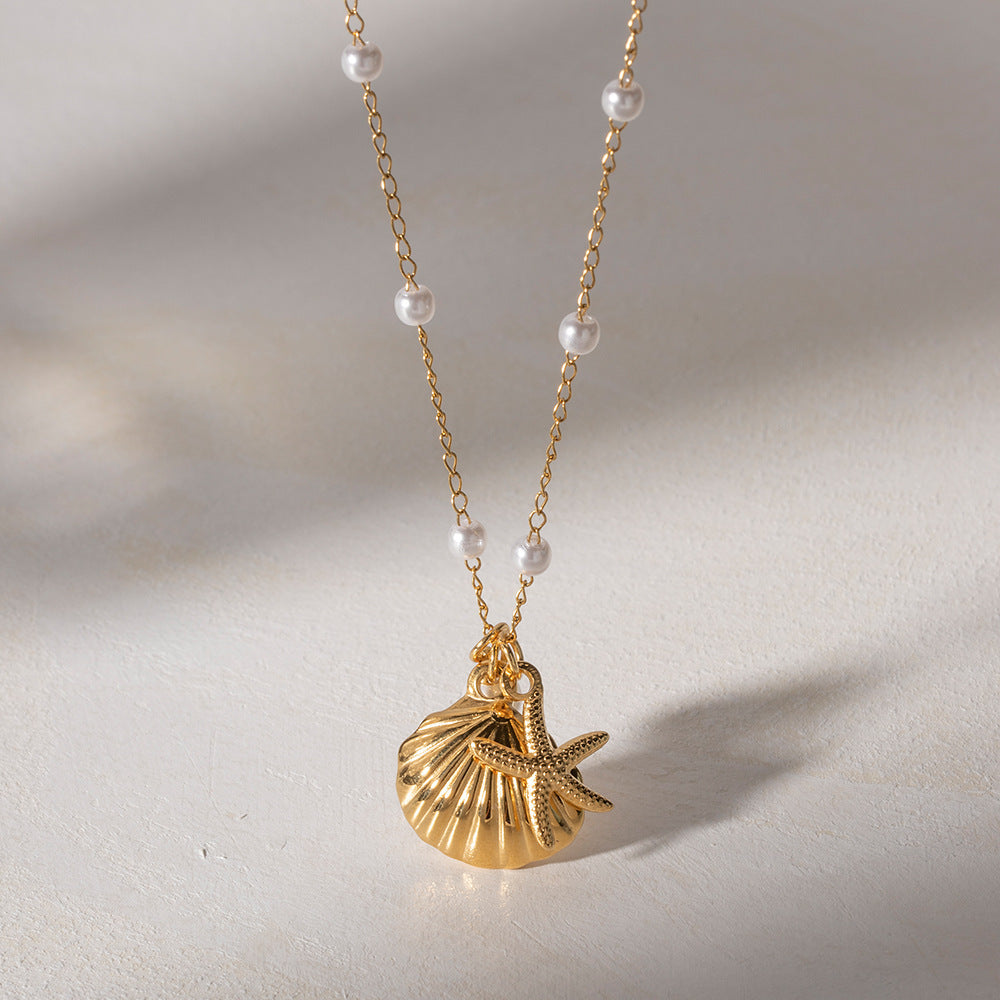 Aria Shell Charm Necklace