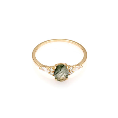 Gilded Zircon Ring