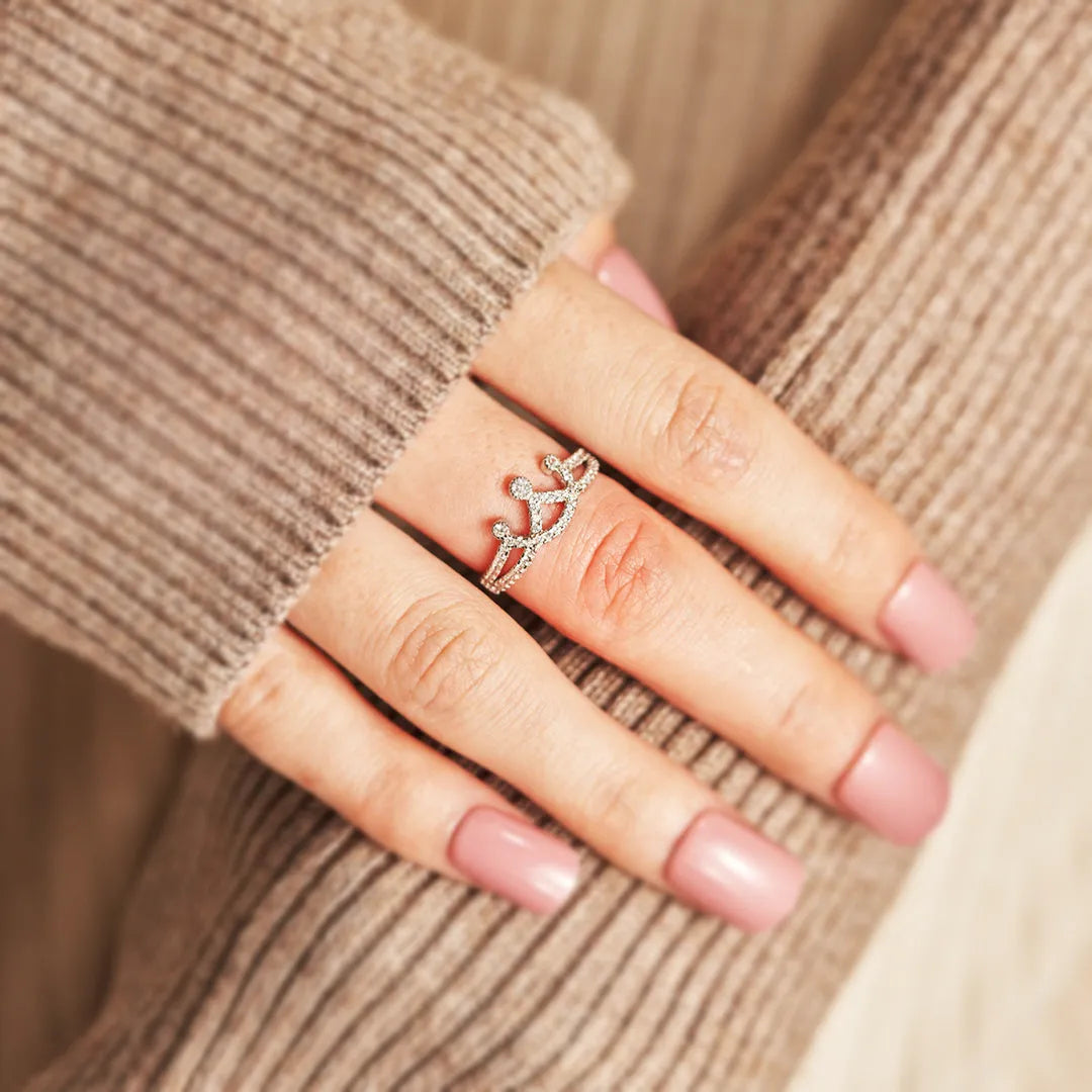 Silver Crown Ring