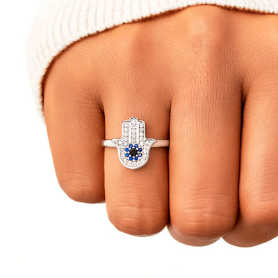 Evil Eye Spinner Anxiety Fidget Ring