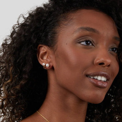 Ivana Pearl Wrap Earrings