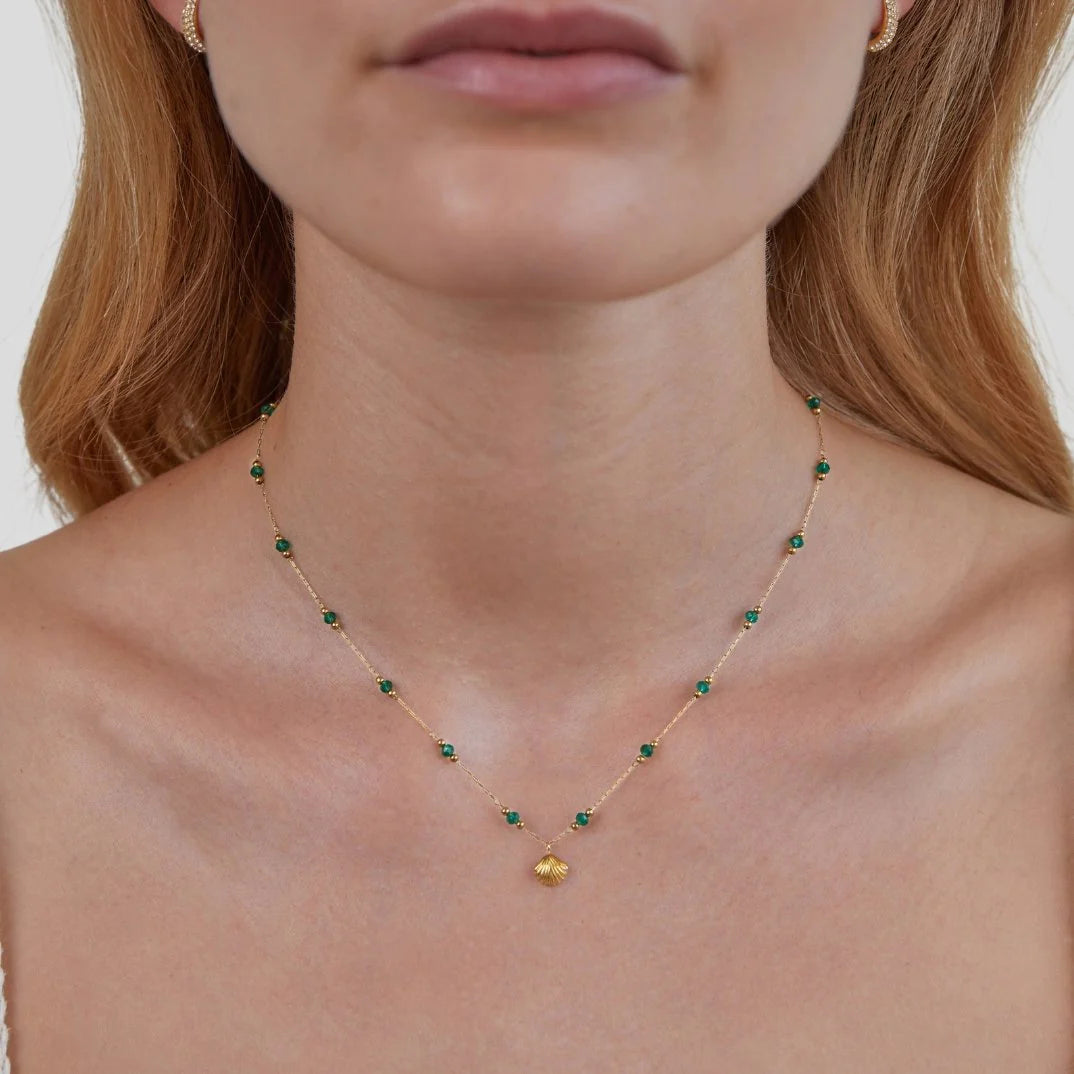 Green Bead Necklace