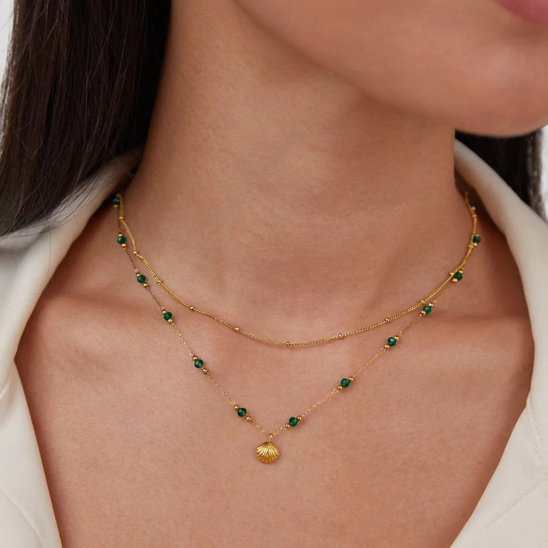 Green Bead Necklace