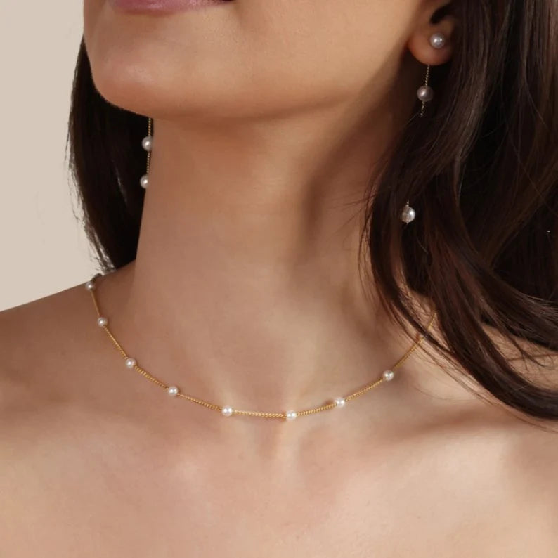 Nura Pearl 18K Gold Necklace