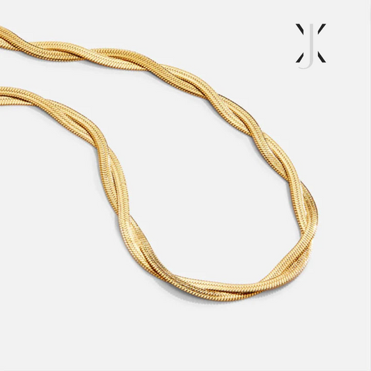 Chiara Twist Snake Chain Necklace