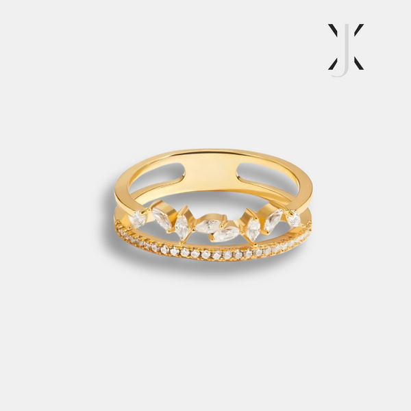 18K Gold Mia Crystal Ring