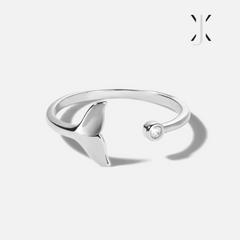 Whale Tail Sterling Silver Ring