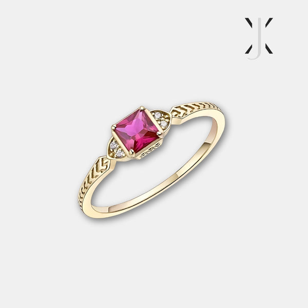 Red corundum Ring