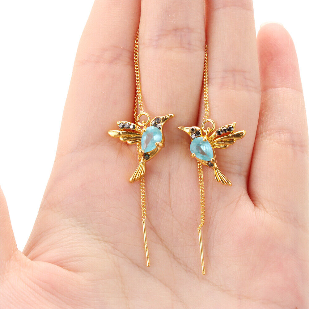 Crystal Hummingbird Earrings