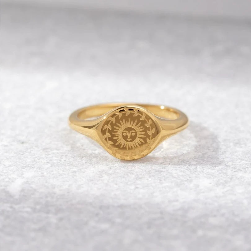 Summer Solstice Gold Ring