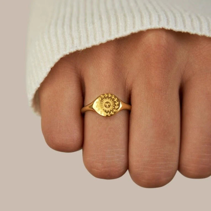 Summer Solstice Gold Ring