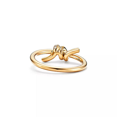 Knotted Diamond Ring
